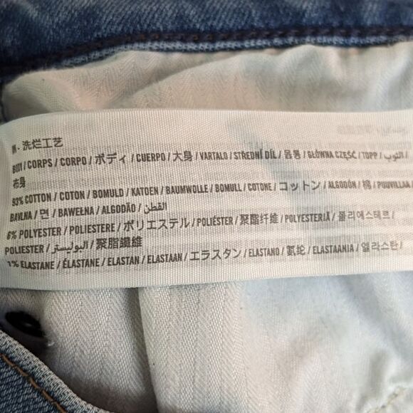 A&F‎ Super High Rise Skinny Ankle Jeans Medium Destroyed Wash sz 10 Reg - Picture 8 of 9